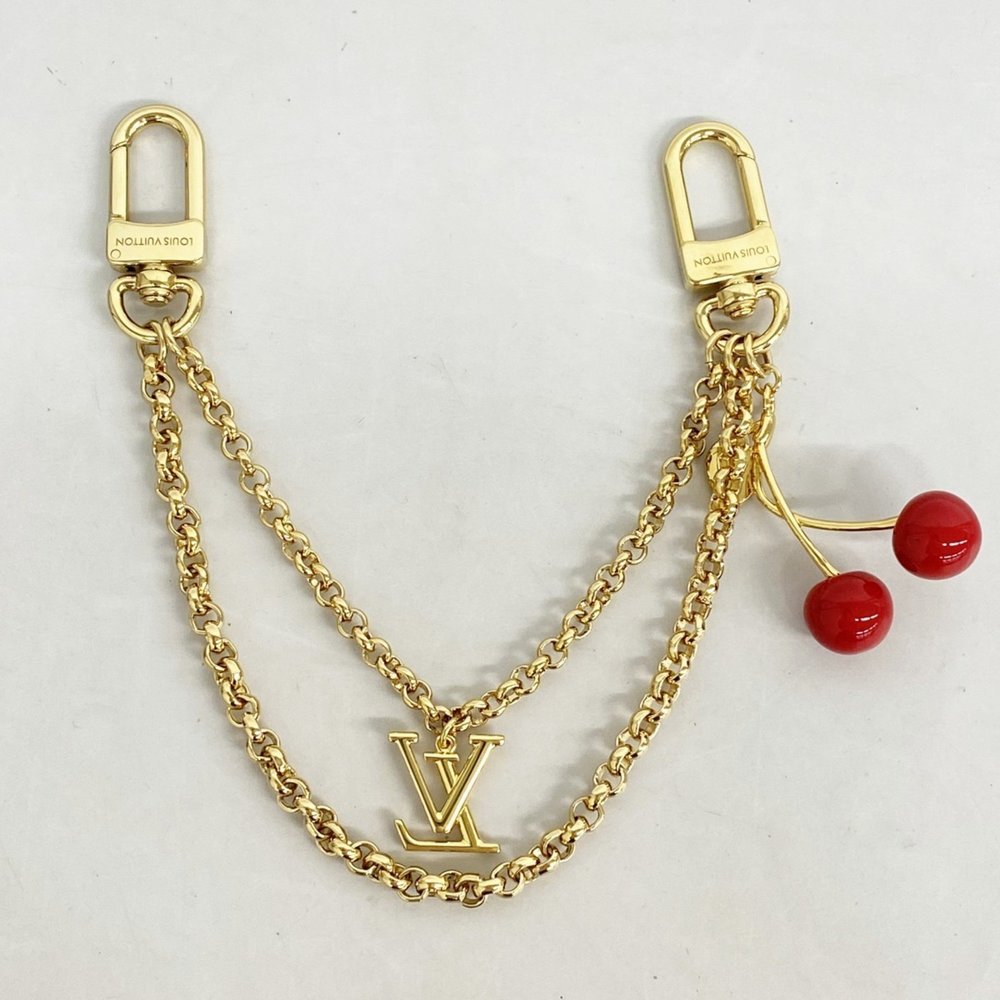 Louis Vuitton Keychain LV x TM Bag Chain Cherry M02598 Gold Women's P1022809 - Picture 5 of 5